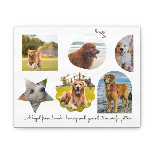 Custom Pet Memorial Canva Wrap