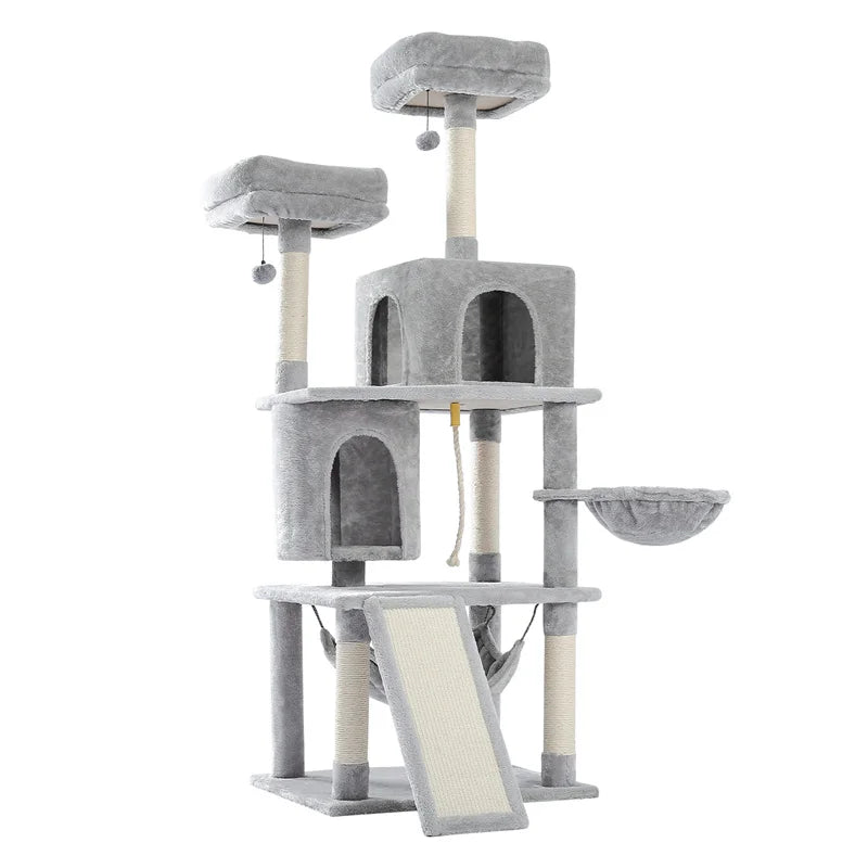 Domestic Delivery Multi-Level Cat Tree Tower Climb Furniture Scratching Post for Indoor House Pet Supplies Kitten Toy Cozy Condo